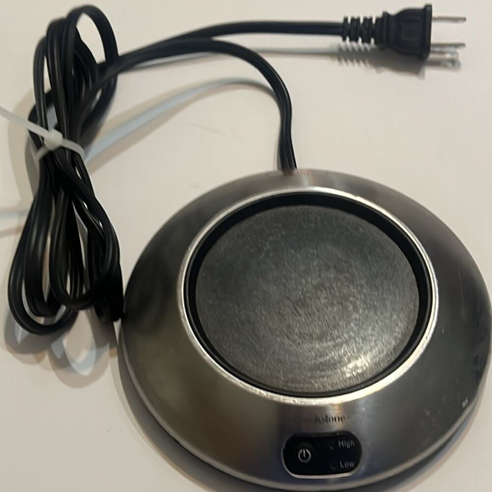BROOKSTONE BURNER HOT PLATE‎ BEVERAGE WARMER MODEL # K7AS-A/KU#674473
